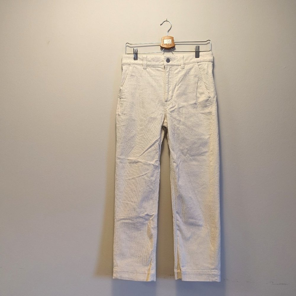 White Everlane Corduroy Pants, Size 4